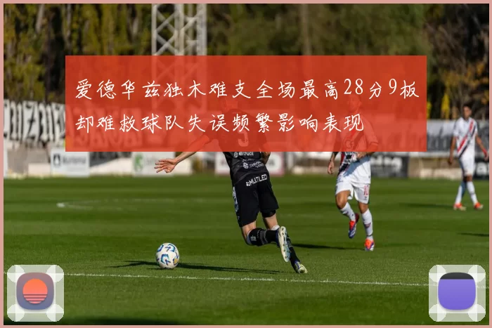 爱德华兹独木难支全场最高28分9板却难救球队失误频繁影响表现